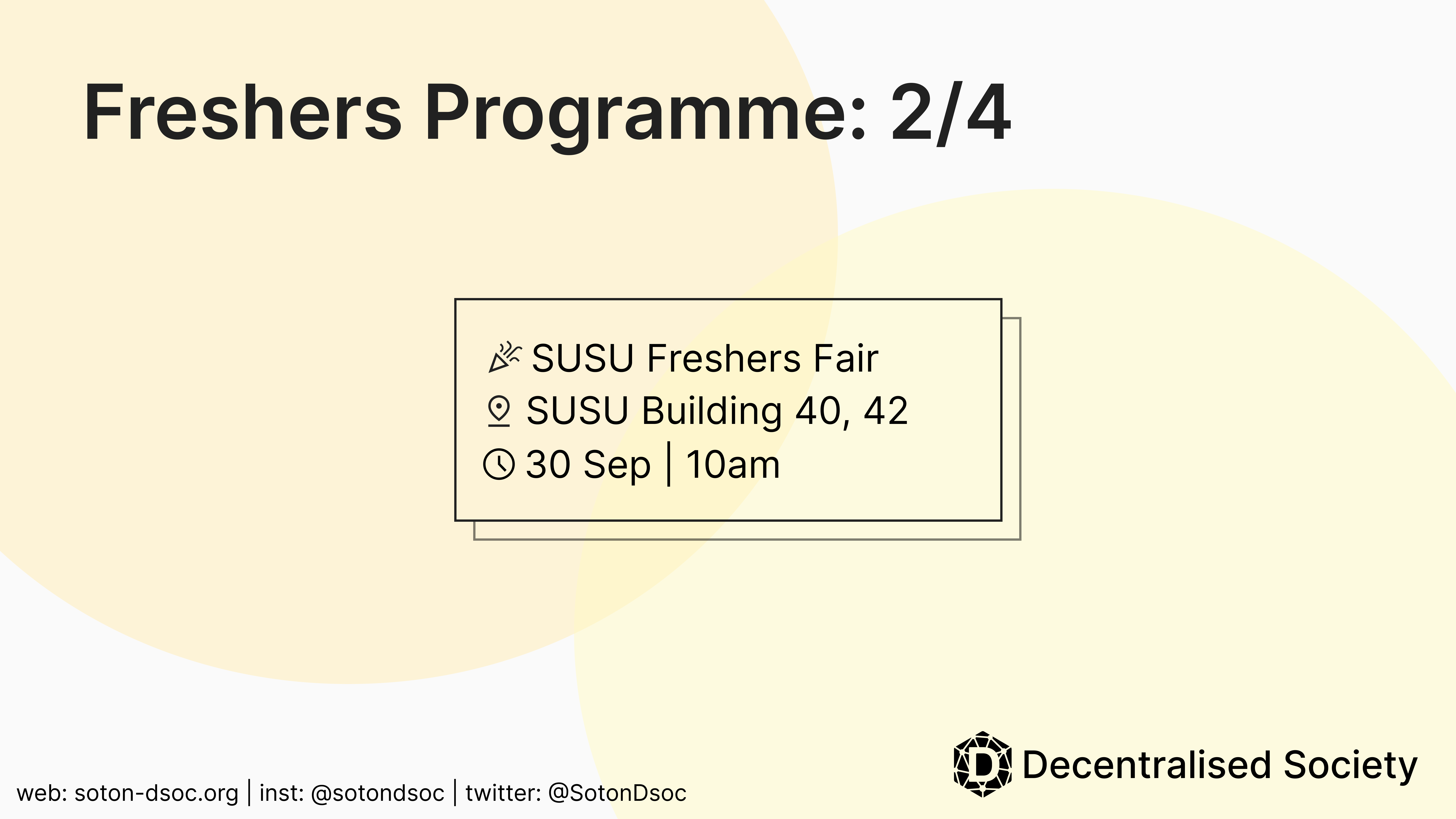 Event image for SUSU Freshers Fair