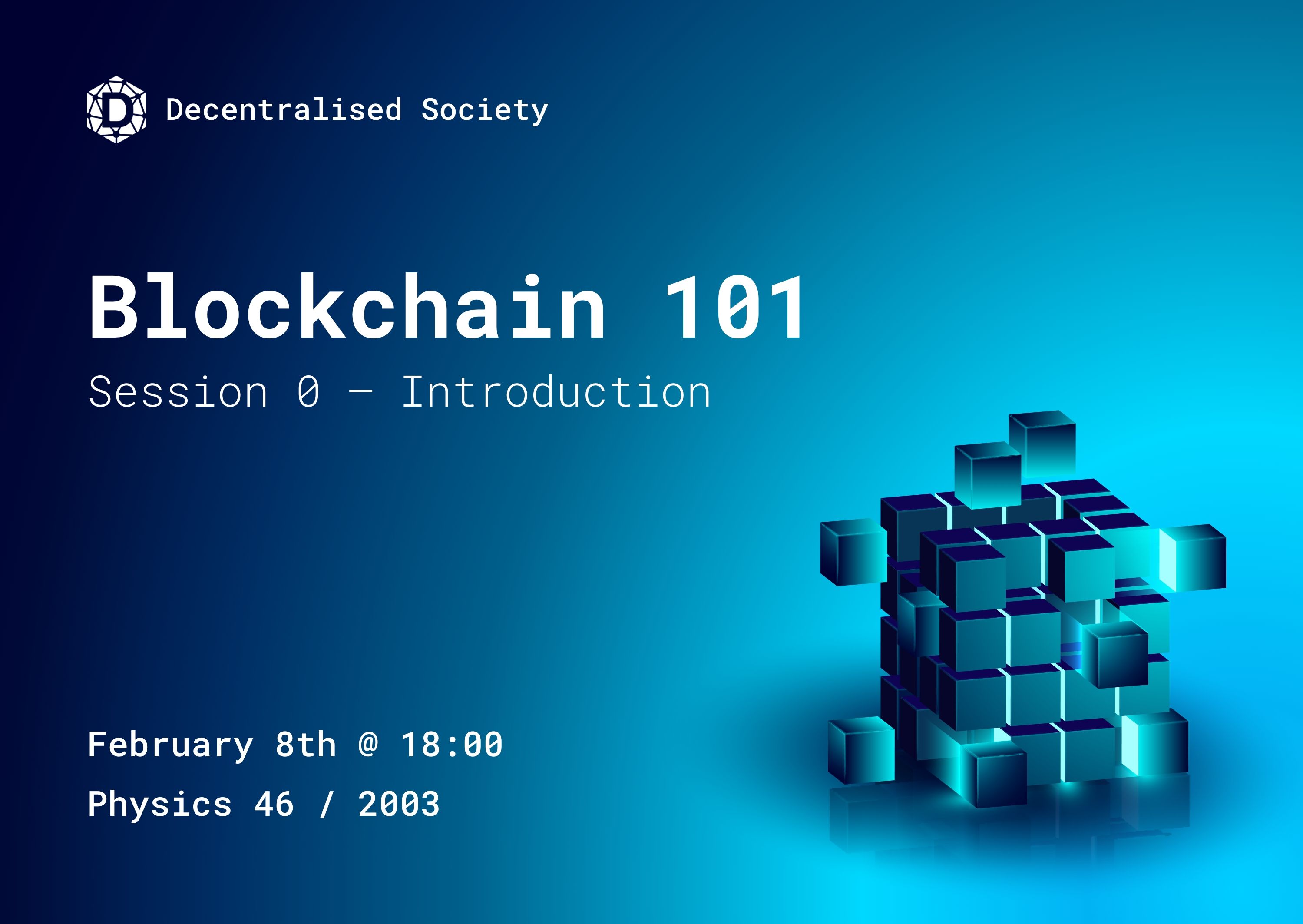 Event image for Blockchain 101 - Session 0