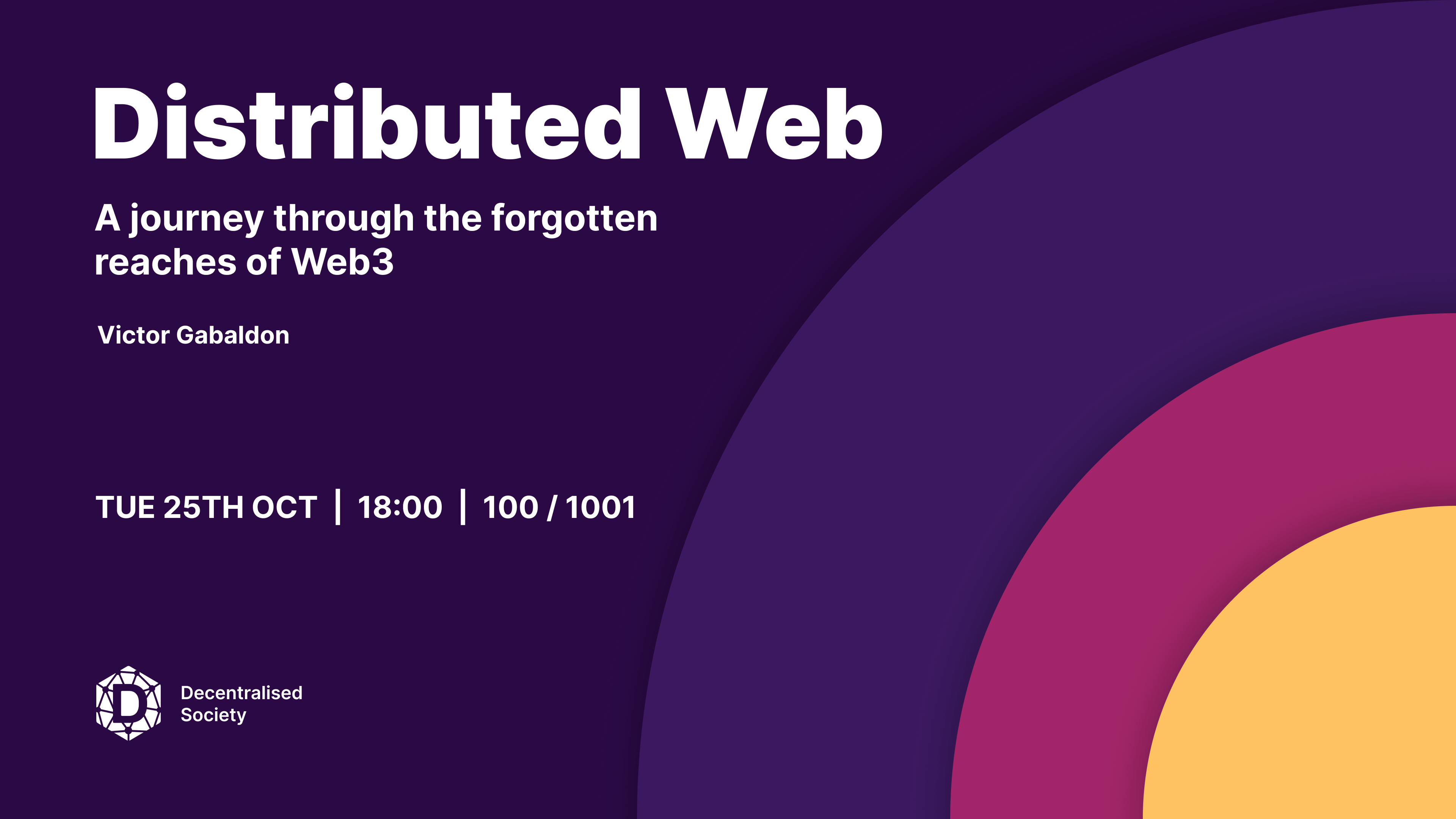 Event image for Distributed Web